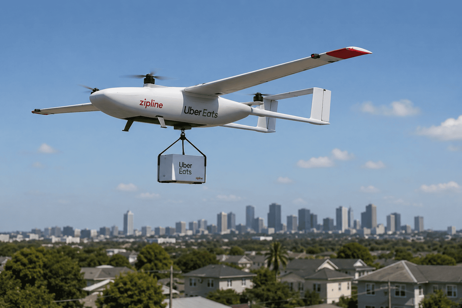 États-Unis : Uber Eats mise sur les drones pour accélérer ses livraisons